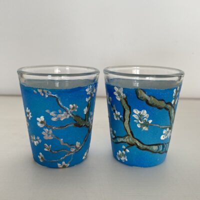 Hand painted Van Gogh Shot Glasses