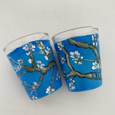 Hand painted Van Gogh Shot Glasses