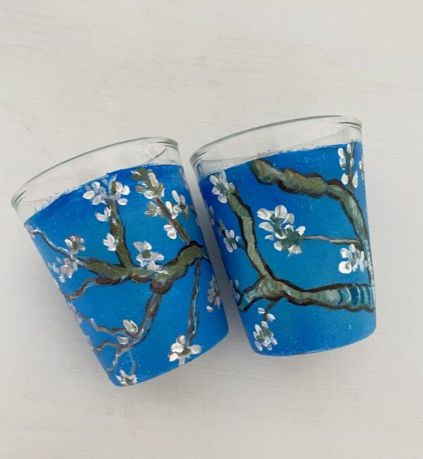 Hand painted Van Gogh Shot Glasses