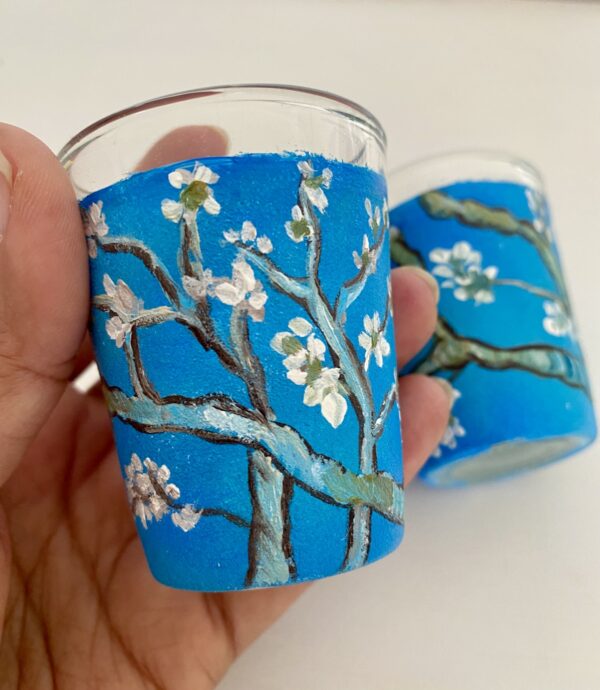 Hand painted Van Gogh Shot Glasses