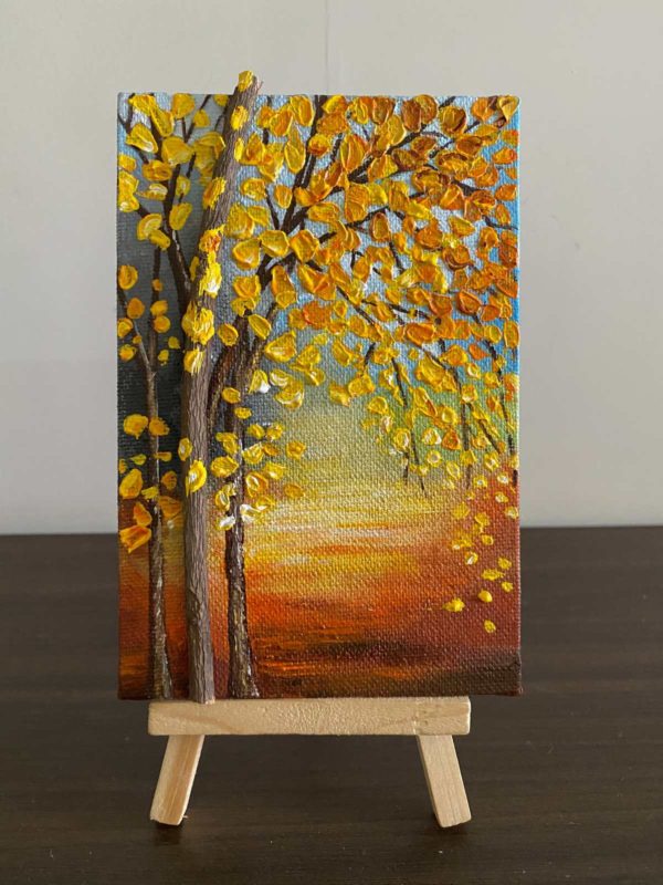 Mini Canvas Painting - Fall Colours