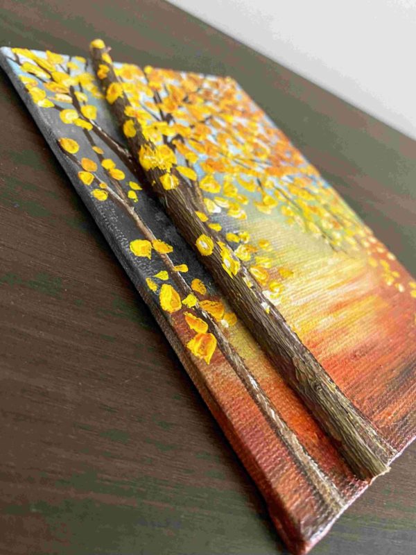 Mini Canvas Painting - Fall Colours