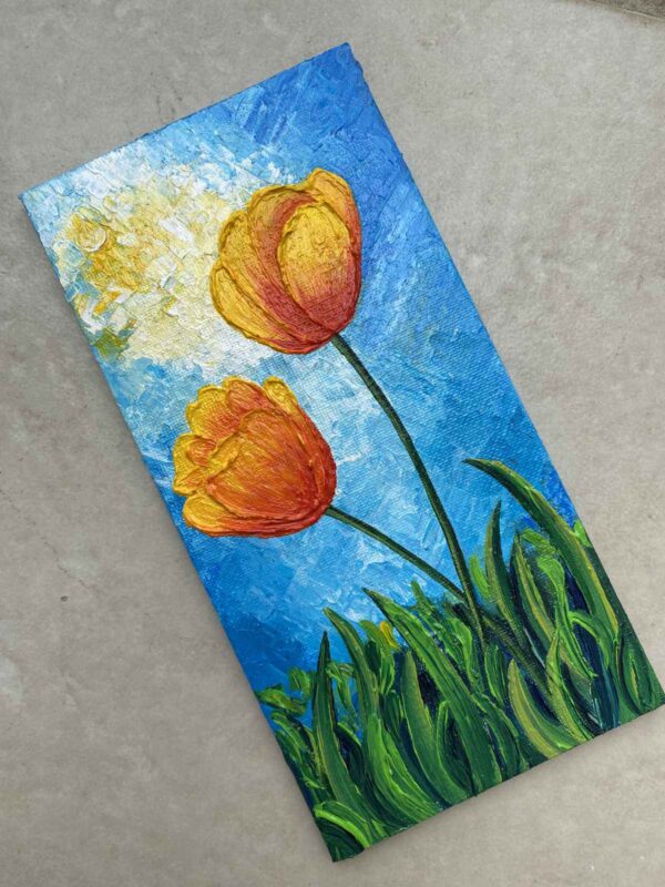 Mini Canvas Painting - Tulips