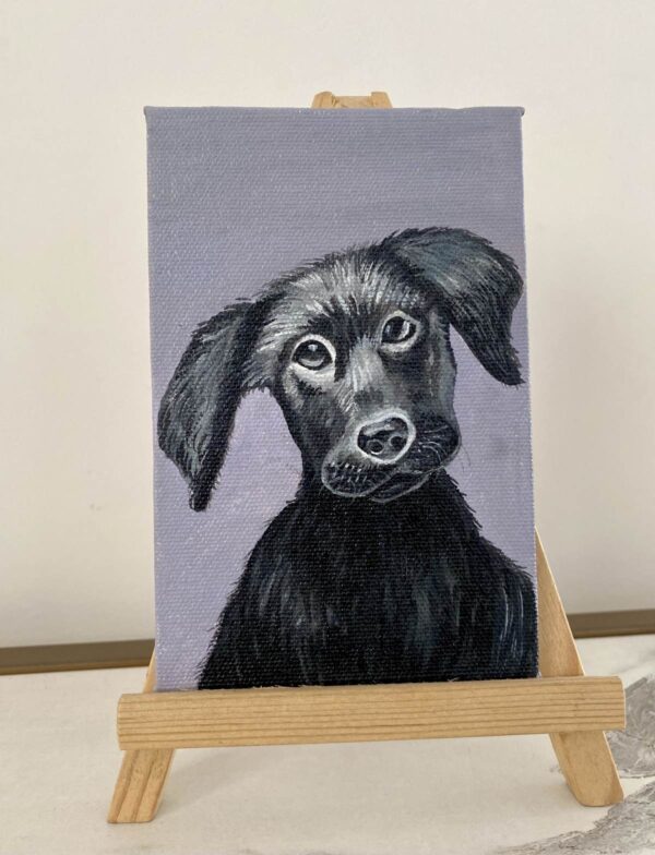 Custom mini pet portrait - Dog