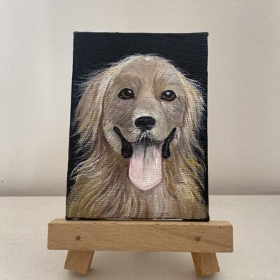 Custom mini pet portrait of a Dog