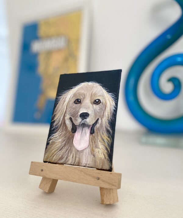 Custom mini pet portrait of a Dog