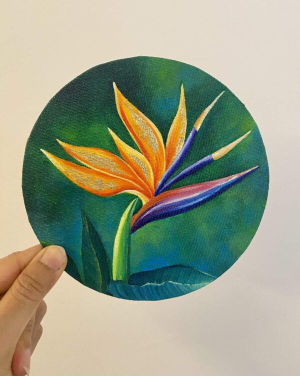 Mini Canvas Painting - Bird of Paradise